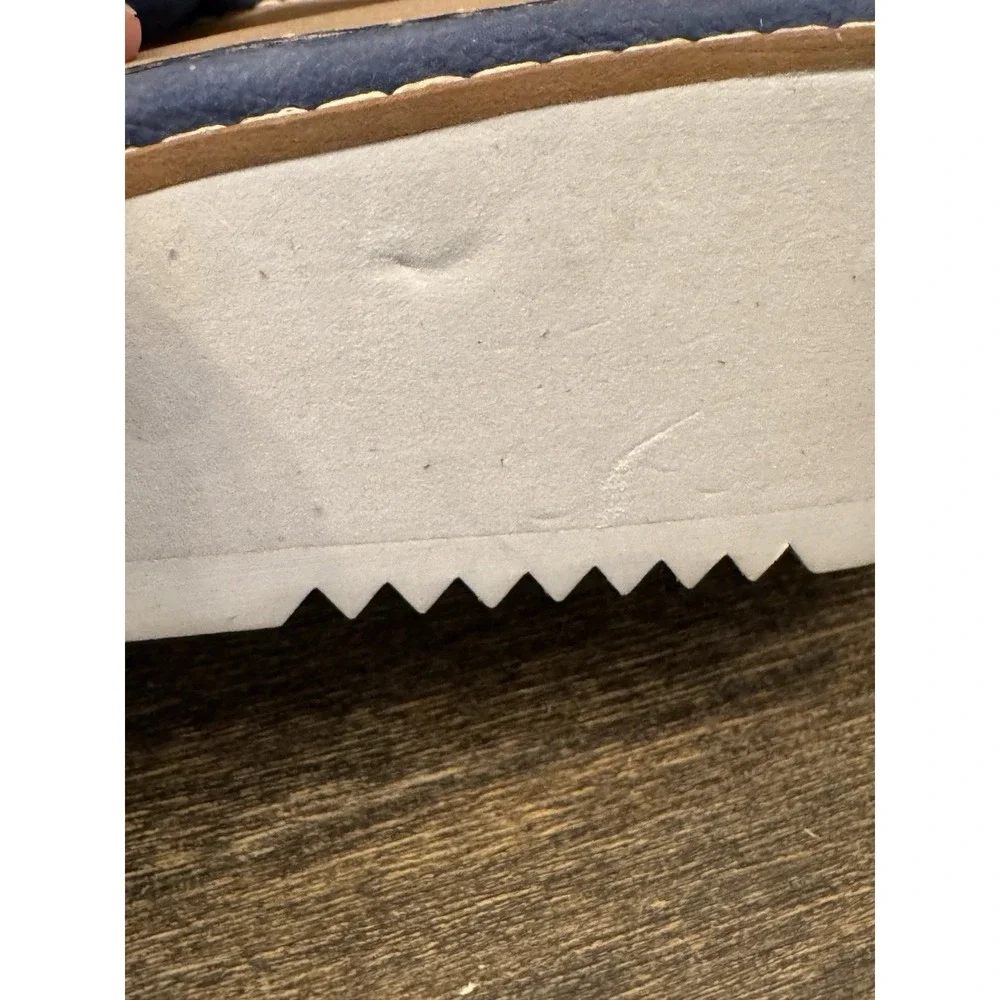 Eileen Fisher Loop‎ Women's Wedge Sandal Blue Size 8 Slide Braided